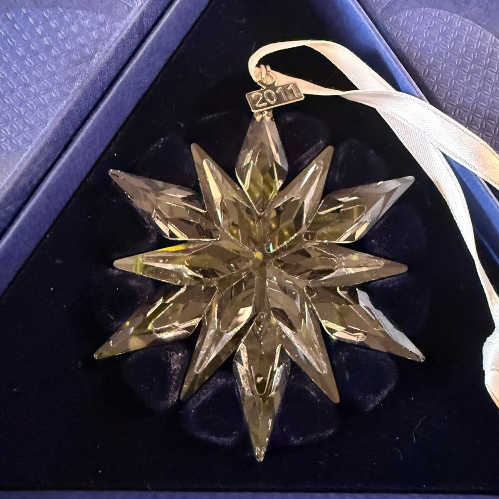 Swarovski Christmas Ornament 2011 20 year Anniversary Edition